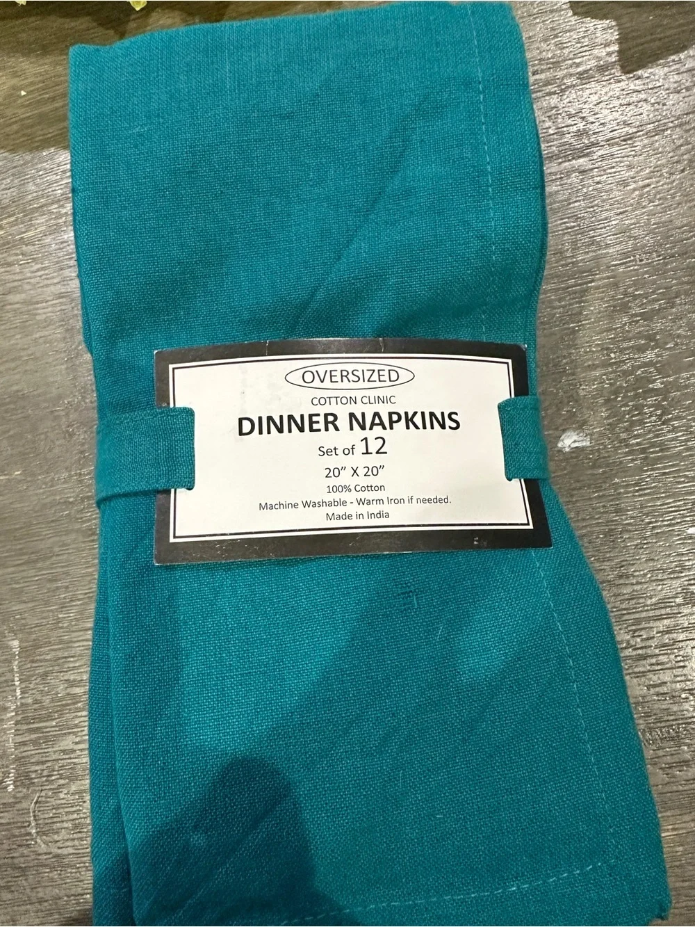 Oversized Cotton Dinner Napkins - Set of 12
